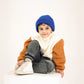 Fur Sleeve Quater Zipper