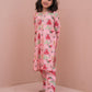 GIRLS BABY PINK LAWN SHIRT & TROUSER