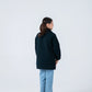 Girls Chic Black Felt Coat