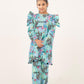 GIRLS SEA GREEN FROCK & TROUSER
