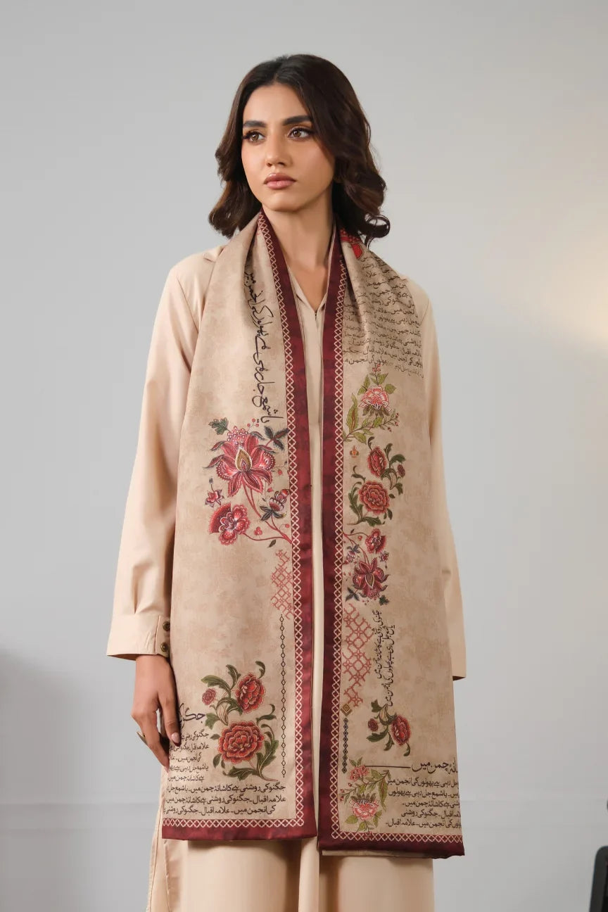 Mashal Stole - Plum