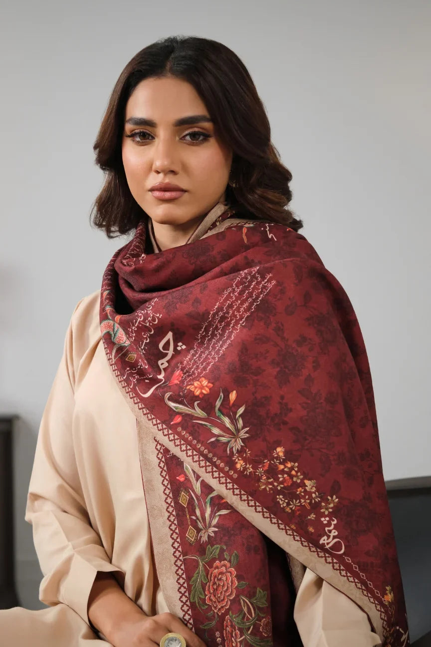 Mashal Stole - Plum