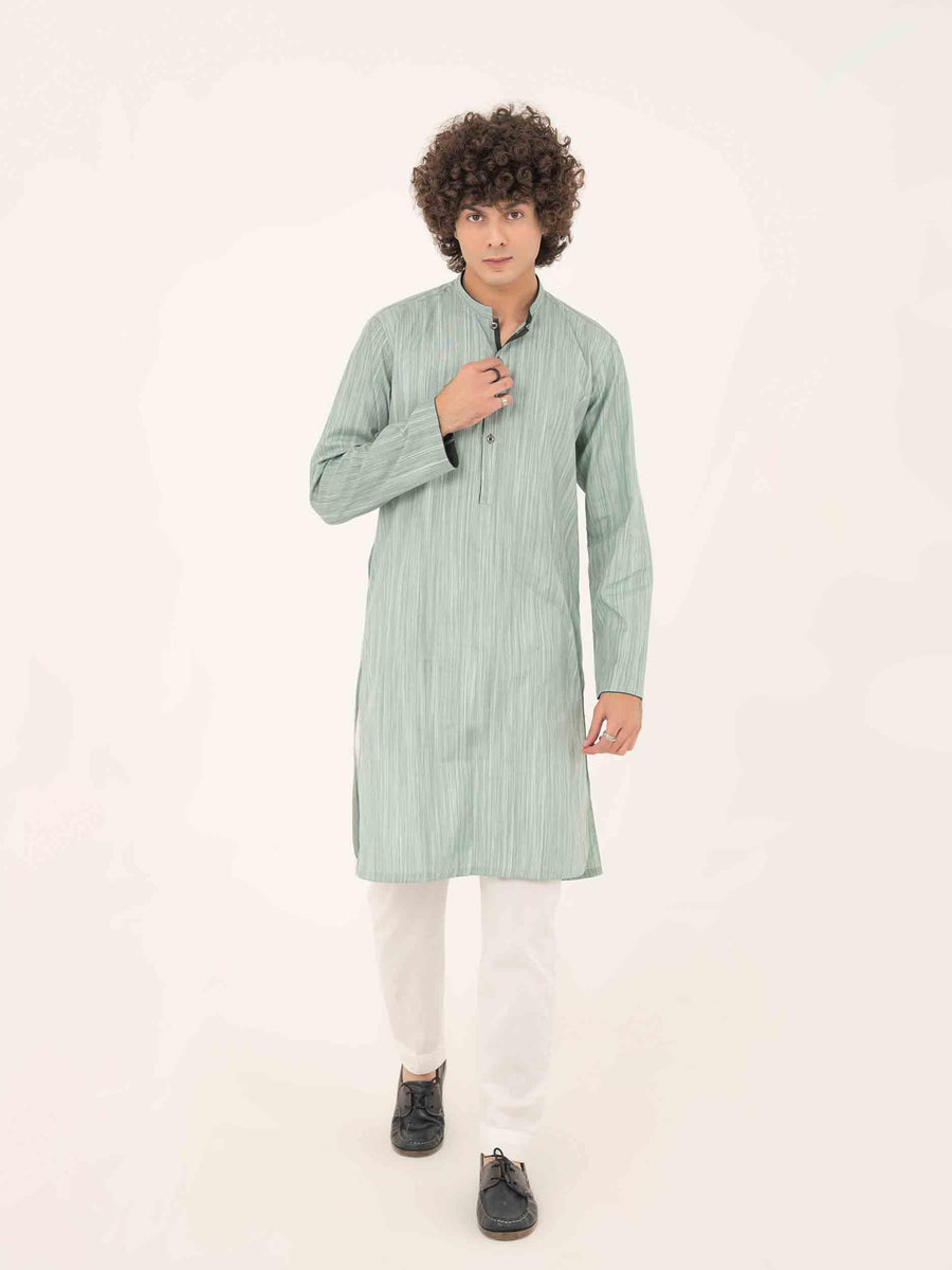 LIGHT GREEN CASUAL KURTA