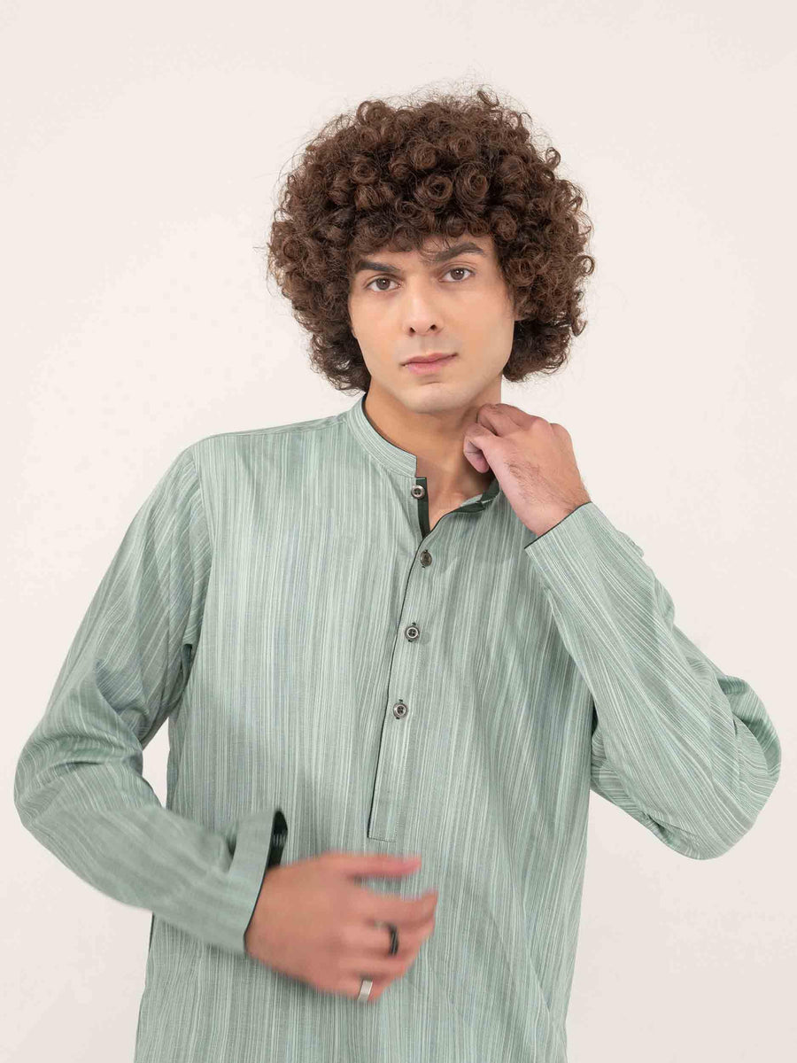 LIGHT GREEN CASUAL KURTA