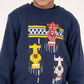 BOYS BLUE TERRY SWEATSHIRT