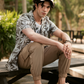 Men Floral Print Casual Shirt