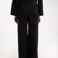 TEXTURED WIDE LEG TROUSER