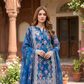03 Piece Stitched Embroidered with cutwork embroidered chiffon dupatta