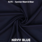 Elite Summer Plain Wash & Wear - Navy Blue
