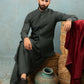 Dark Grey - Stitched Shalwar Kameez & Combo - SWSB05