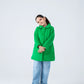 Girls Chic Green Felt Coat