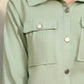 JACQUARD CROPPED SHIRT WITH FLAP POCKETS