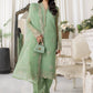 03 Piece Ready to wear Embroidered Organza