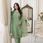 03 Piece Ready to wear Embroidered Organza