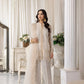03 Piece Ready to wear Embroidered Organza