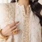 03 Piece Ready to wear Embroidered Organza