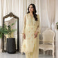 03 Piece Ready to wear Embroidered Organza