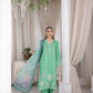 03 Piece Ready to wear Embroidered Raw Silk With Printed Polyester Chiffon Dupatta