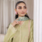 03 Piece Ready to wear Embroidered Raw Silk With Printed Polyester Chiffon Dupatta