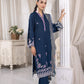 03 Piece Ready to wear Embroidered Raw Silk With Printed Polyester Chiffon Dupatta