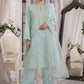 03 Piece Ready to wear Embroidered Raw Silk With Printed Polyester Chiffon Dupatta