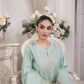 03 Piece Ready to wear Embroidered Raw Silk With Printed Polyester Chiffon Dupatta