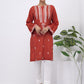 01 Piece Ready to wear  dyed Embroidered Shirt