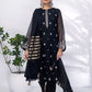 03 Piece Ready to wear Embroidered  Khaddi net