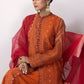 03 Piece Ready to wear Embroidered Khaddi Net with Organza dupatta
