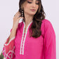 01 Piece Ready to wear  dyed Embroidered Shirt