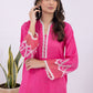01 Piece Ready to wear  dyed Embroidered Shirt