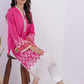01 Piece Ready to wear  dyed Embroidered Shirt