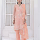 03 Piece Ready To Wear Embroidered Khaddi Net With Embroidered Fancy Net Dupatta