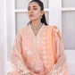 03 Piece Ready To Wear Embroidered Khaddi Net With Embroidered Fancy Net Dupatta