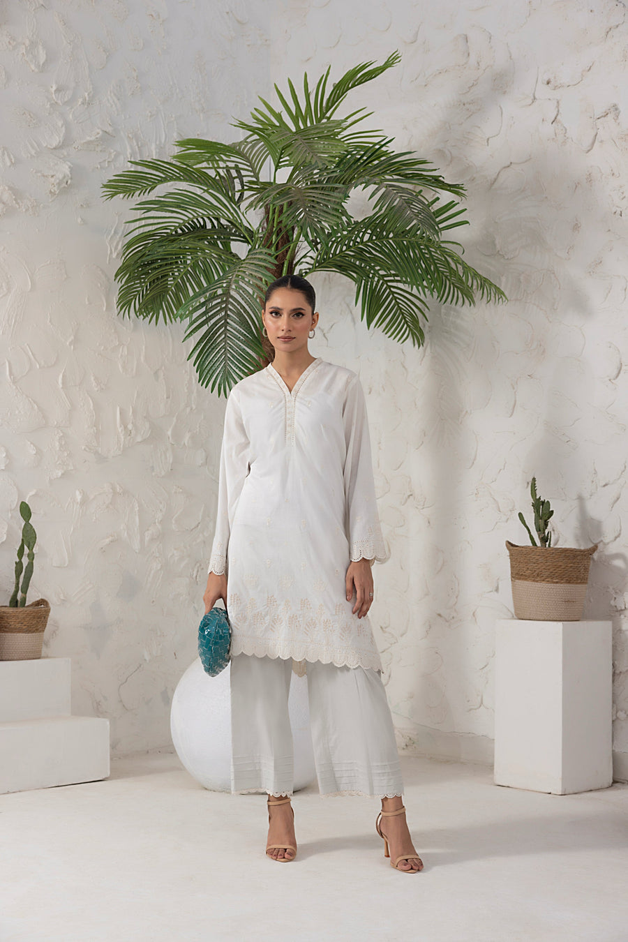 01 Piece Ready to wear  Embroidered Shirt