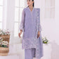 03 Piece Ready To Wear Embroidered Khaddi Net With Embroidered Fancy Net Dupatta