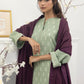 3 Piece Ready To Wear  Pashmina With Shawl