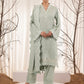 03 Piece Unstitched embroidered With  Fancy Embroidered Shawl