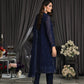 03 Piece Unstitched Embroidered Chiffon