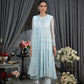 03 Piece Unstitched Embroidered Chiffon