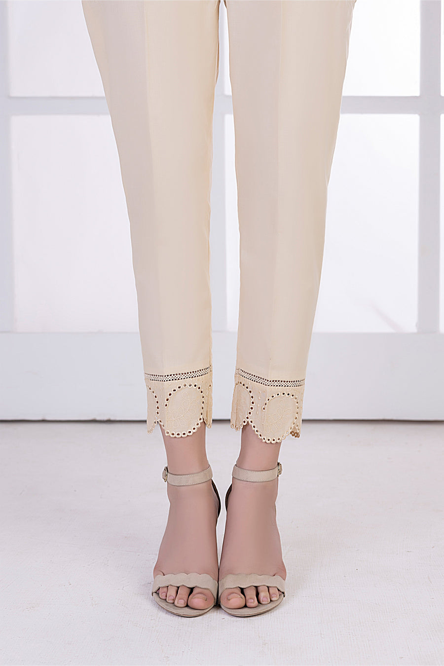 01 Piece Stitched Embroidered Bottom