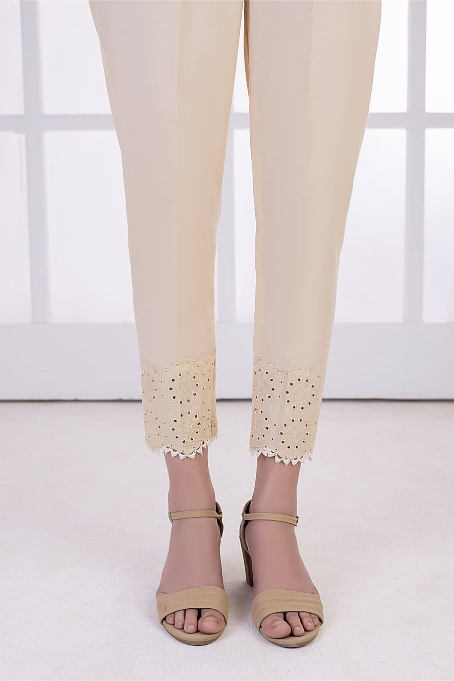 01 Piece Stitched Embroidered Bottom