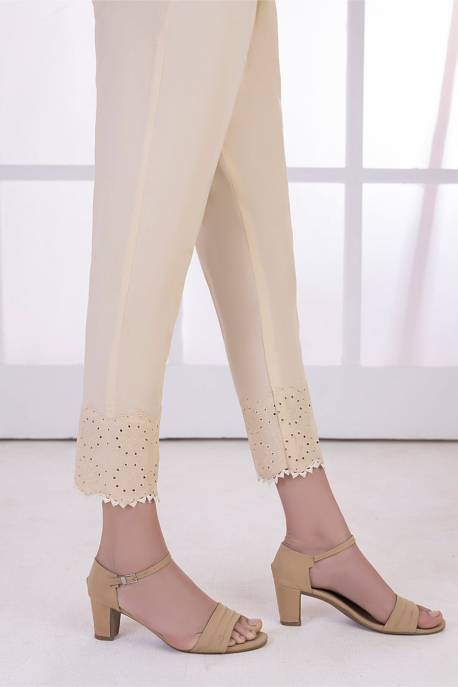 01 Piece Stitched Embroidered Bottom