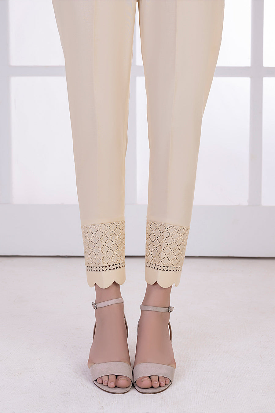 01 Piece Stitched Embroidered Bottom