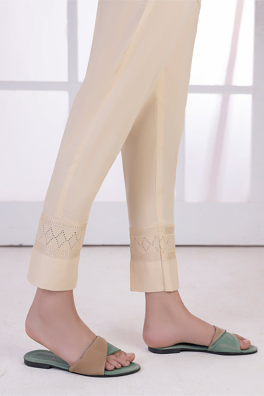 01 Piece Stitched Embroidered Bottom