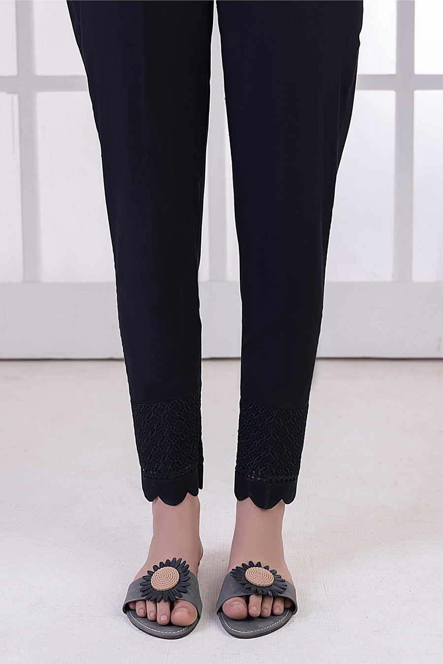 01 Piece Stitched Embroidered Bottom