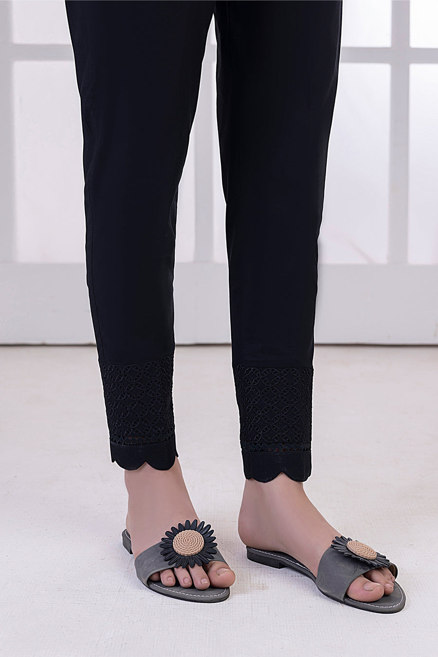 01 Piece Stitched Embroidered Bottom