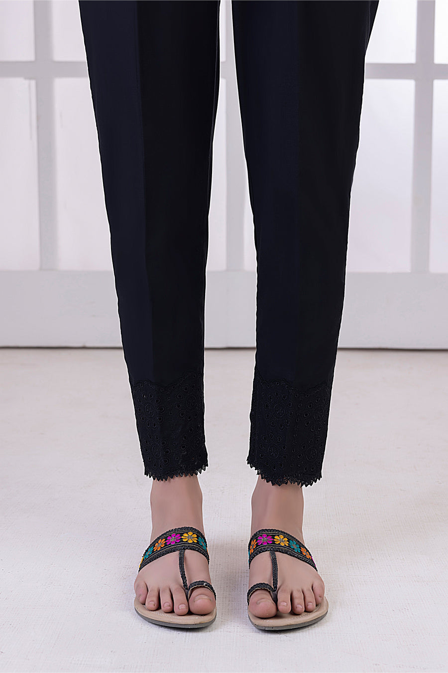 01 Piece Stitched Embroidered Bottom
