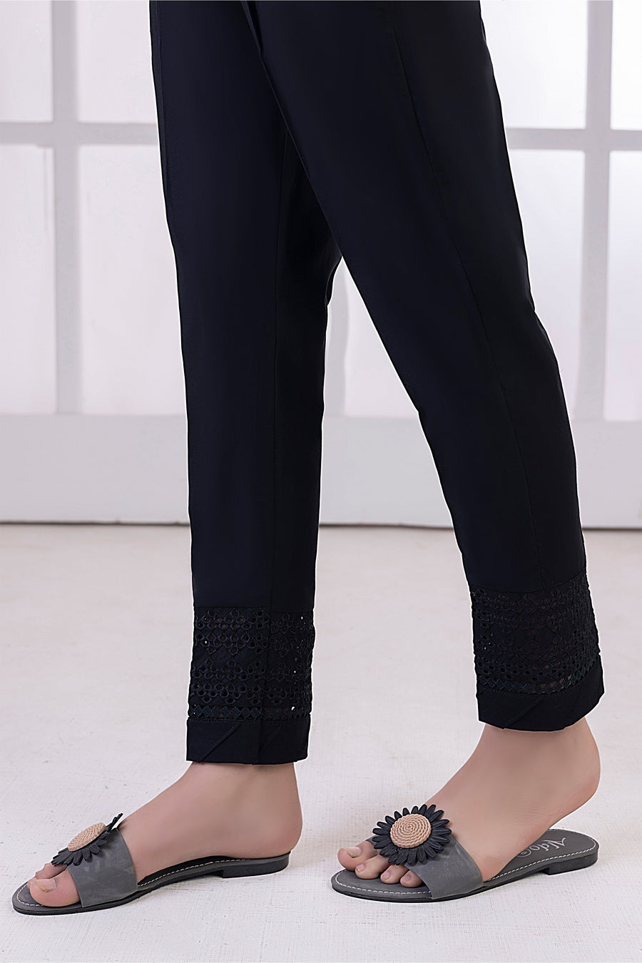 01 Piece Stitched Embroidered Bottom