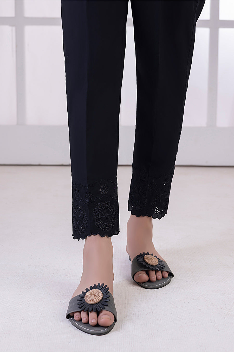 01 Piece Stitched Embroidered Bottom